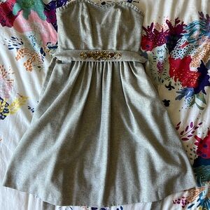 Banana republic belted wool tube dress